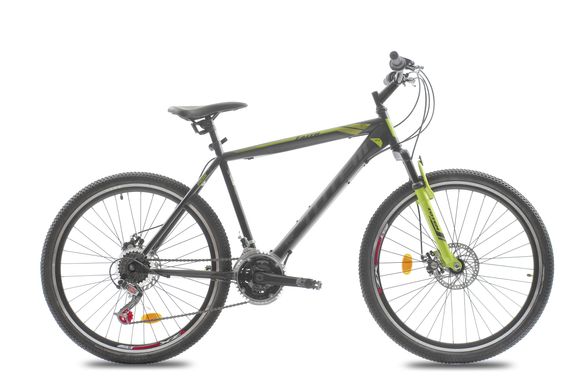 Велосипед TOTEM MTB Faith 26" Черный (T26MTB15), Черный/Зеленый, 17"