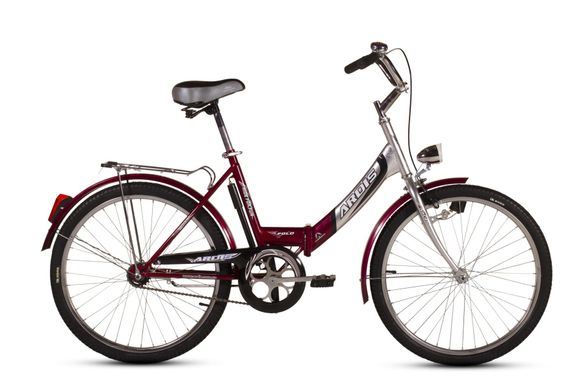 Велосипед ARDIS FOLD СК 24" с освещением 17" Серый/Синий (08071)