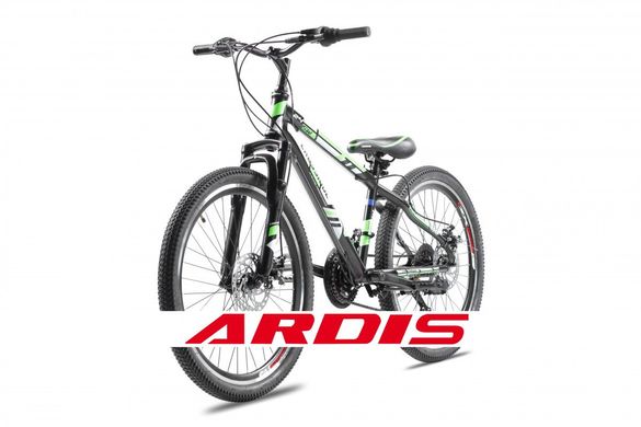 Велосипед CROSSRIDE FLASH MTB 24" 13" Черный/Зеленый (Сp24MTB011)