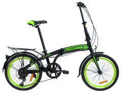 Велосипед Crossride City Folding ST 20", Чорний/Зелений