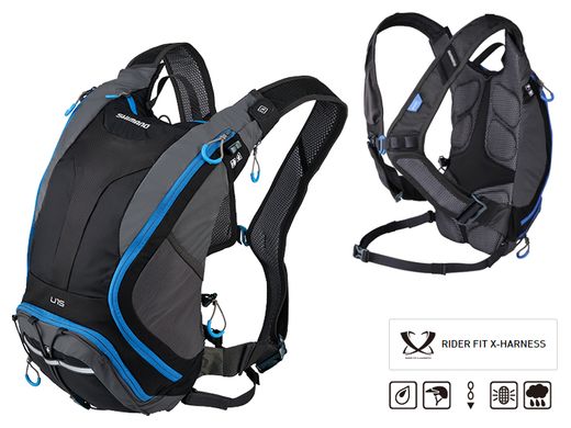 Рюкзак Daypack - UNZEN 15L, чорно-сіро-синій