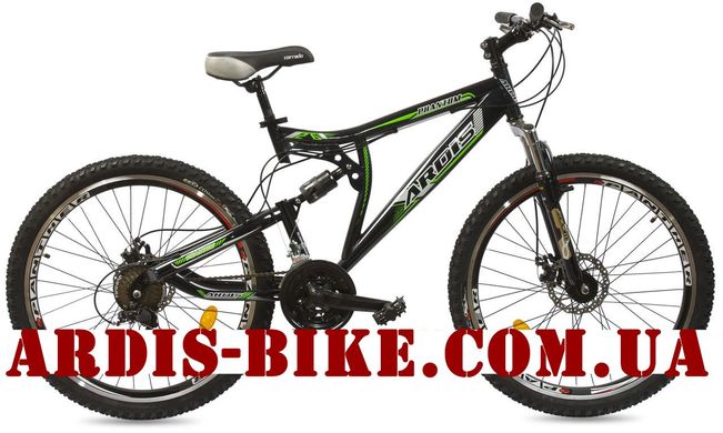 Велосипед ARDIS PHANTOM AMT 26" 18" Чорний/Зелений (06105)