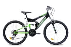 Велосипед TOTEM MARSSTAR AMT 24" 16" Чорний/Зелений (T24AMT02)