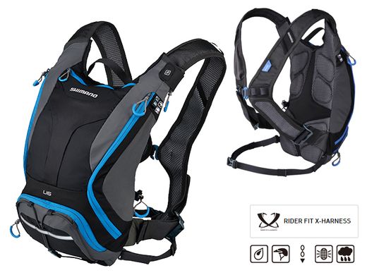 Рюкзак Daypack - UNZEN 6L, чорно-сіро-синій