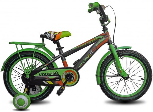 Велосипед CROSSRIDE Sport 16" Сірий/Зелений (Сp16BMX04)